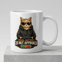 Social Battery Cat Mug - Funny Introvert Cat Lover Coffee Cup, 11oz Ceramic