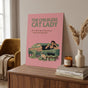 Childless Cat Lady Poster - Funny Cat Lover Wall Art, Retro Cat Lady Print