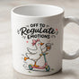 Off to Regulate Emotions Goose T-Shirt - Funny Coffee Scooter Bird Gift