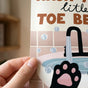 Wash Your Little Toe Beans Poster - Cute Cat Bathroom Decor, Funny Pet Wall Art
