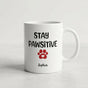Personalized Dog Mug – Funny "Stay Pawsitive" Coffee Cup - Dog lover gift