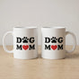 Dog Mom White Coffee Mug Paw Heart Cup 11oz 15oz Pet Lover Gift