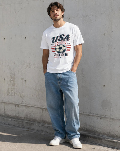 USA Soccer 2026 Shirt, Vintage American Football Tee, USA Flag Soccer T-Shirt, World Cup 2026 Shirt, World Cup USA Tee