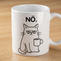 Mug saying cat, nope, just no, grumpy cat, good morning, morning coffee, morning grouch, mug cat funny, cat lover, office mug