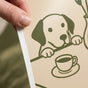 Dog Kitchen Print Poster - Whimsical Dog Wall Art for Coffee Lovers