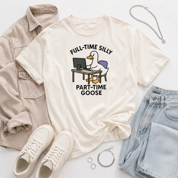 Funny Goose Work Shirt - Cute Office Humor Goose T-Shirt