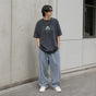 Personalized Dad Embroidered Washed T-Shirt - Custom Character Unisex Cotton Shirt