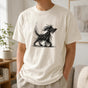 Abstract Dog Line Art T-Shirt - Minimalist Dog Lover Graphic Tee