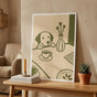 Dog Kitchen Print Poster - Whimsical Dog Wall Art for Coffee Lovers