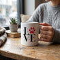 Dog Love Ceramic Mug - Dog Paw Gift for Pet Owners, Dog Mom & Dog Dad Coffee Cup
