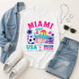 Miami Soccer Shirt 2026 - USA Football Retro Summer Graphic Tee