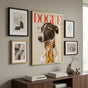Personalised DOGUE Dog Portrait Poster - Custom Fashion Magazine Cover Wall Art for Dog Lovers