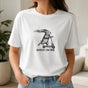 Almost on Time Rabbit Scooter T-Shirt - Funny Gift for Busy Parents & Coworkers