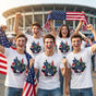 Patriotic North America Soccer Fan Shirt 2026 – USA Streetwear Graphic Tee for Men & Women