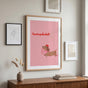 Dachshund Poster - Cute Sausage Dog Wall Art Print, Funny Gift for Dog Lovers