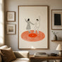 Dancing Couple Poster - Retro Record Player Wall Art Print