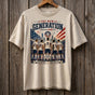The New Generation Stars Patriotic Soccer Graphic Tee - Premium Heavyweight
