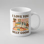 Silly Goose Mug, white ceramic partner humor cup