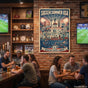 Retro Americana Soccer Summer Wall Art - 11 US Cities Skyline Vintage Poster