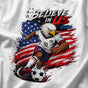 USA Soccer Eagle Shirt - Believe In Us 2026 Patriotic Soccer Fan Tee