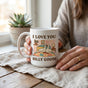 Silly Goose Mug, white ceramic partner humor cup