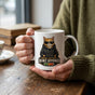 Social Battery Cat Mug - Funny Introvert Cat Lover Coffee Cup, 11oz Ceramic