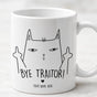 Funny Coworker Leaving Mug - Bye Traitor Cat Gift for Coworker