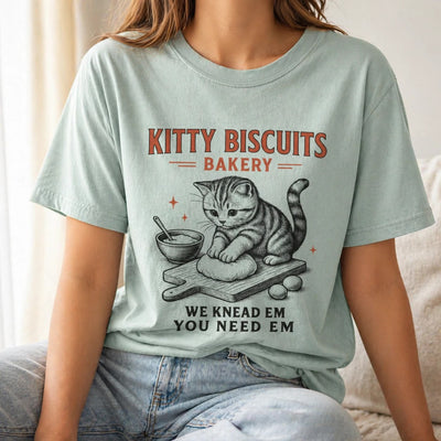 Funny Sourdough Cat Lover Tshirt - Bakery Meme Graphic Tee