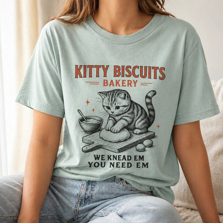 Funny Sourdough Cat Lover Tshirt - Bakery Meme Graphic Tee