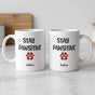 Personalized Dog Mug – Funny "Stay Pawsitive" Coffee Cup - Dog lover gift