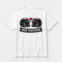 Ride Together Motorcycle Helmets T-Shirt for Couples