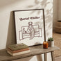 Serial Chiller Dog Poster - Everything Is Fine One Line Print