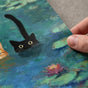 Monet Inspired Art Print: Whimsical Cat Poster Funny Cat Wall Art