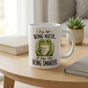 I'll Try Being Nicer If You Try Being Smarter Frog Mug - Funny Office Humor Gift for Coworkers