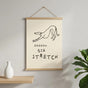 Funny Whippet Wall Art Poster - Humorous Dog Print for Bedroom Decor
