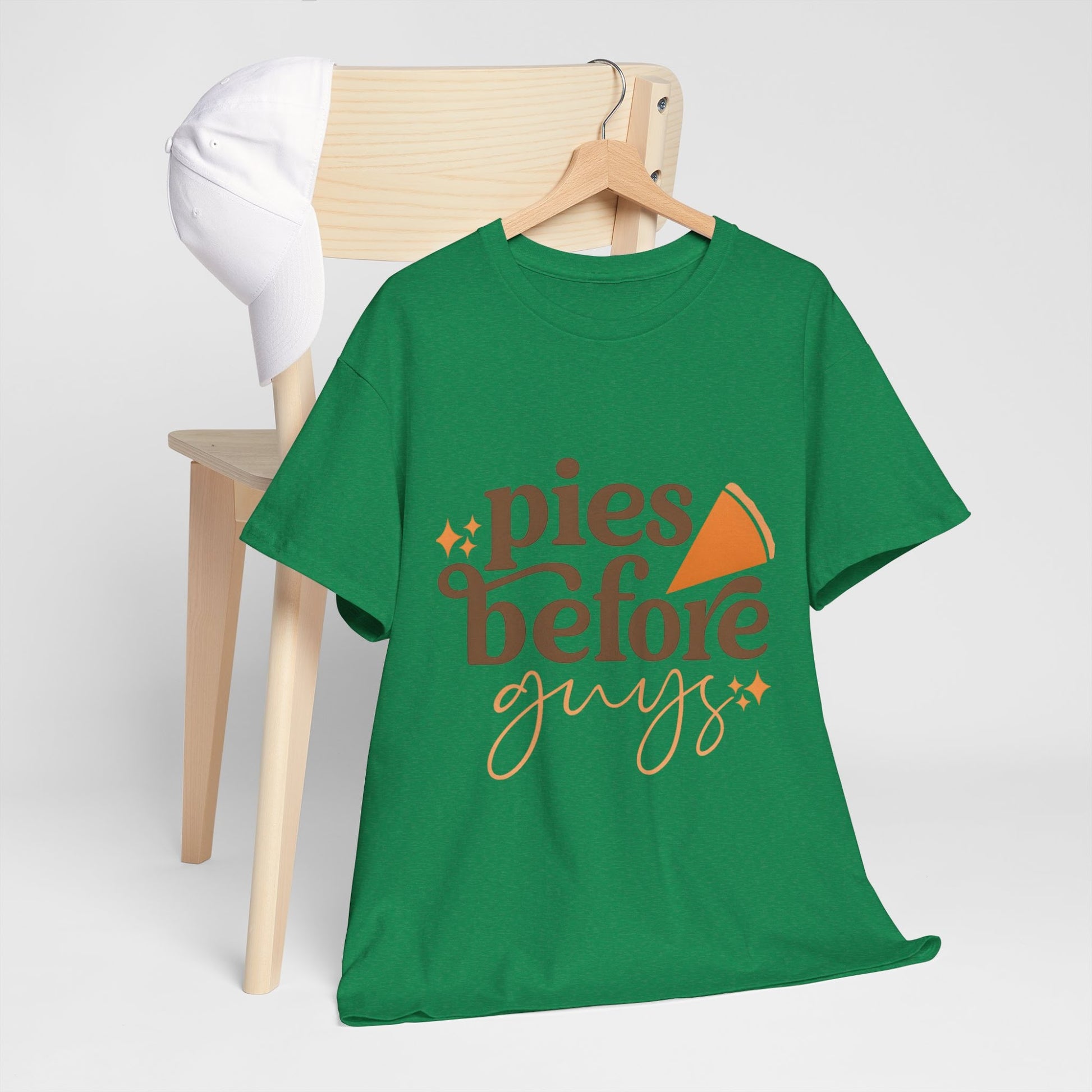Pies Before Guys Tee Funny Pumpkin Fall Shirt  Back view