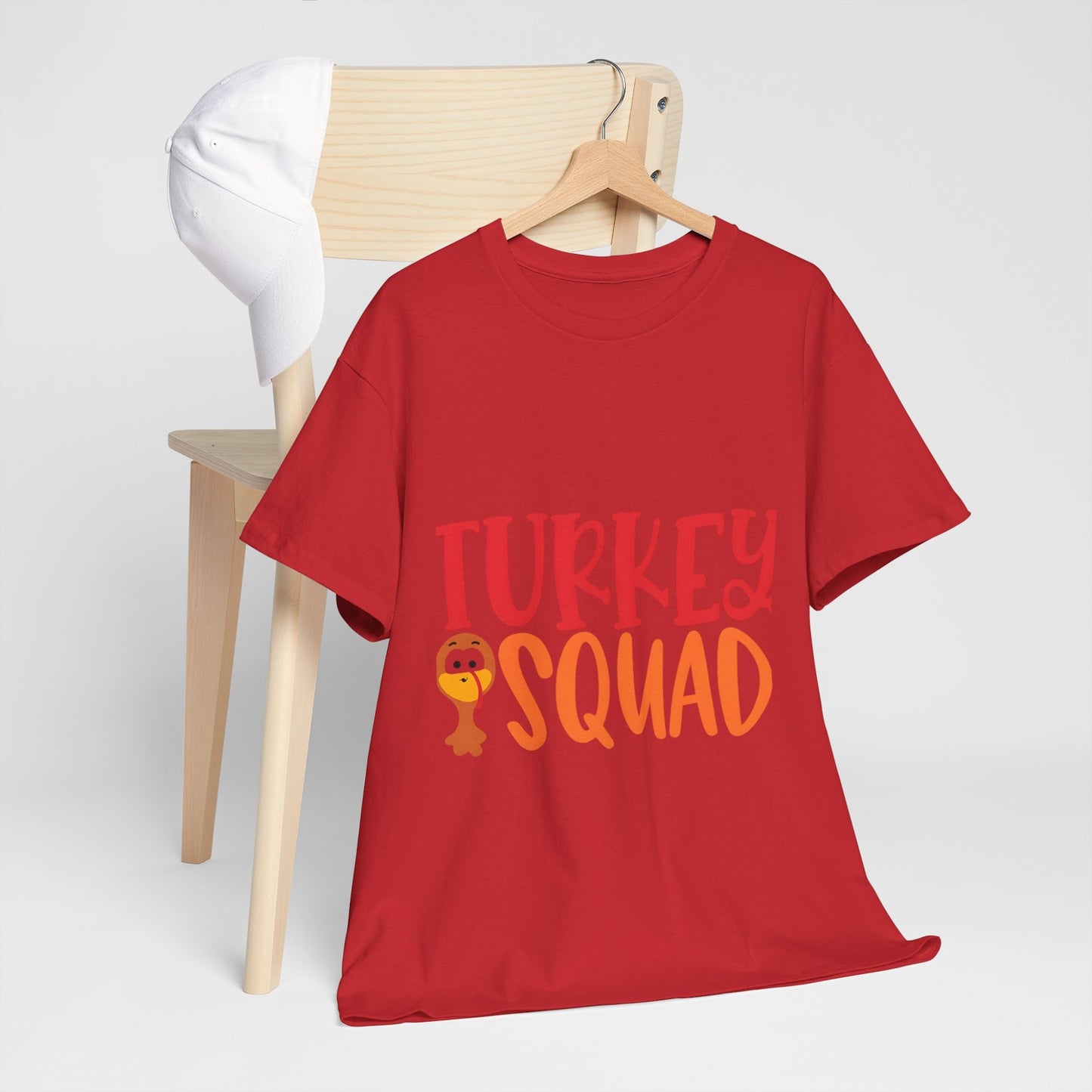 Turkey Squad Shirt, Thanksgiving T-Shirt, Fall Top, Autumn Shirt for Women, Thankful Fall Fashion Tee  Back view