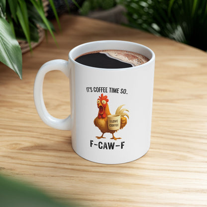 F-Caw-F Christmas Chicken Mug