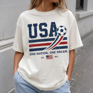 Vintage USA Soccer Shirt, Retro 2026 Soccer Fan Game Day Tee