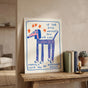 Funny Dog Poster for Dog Lovers - Wall Art Print for Dog Decor