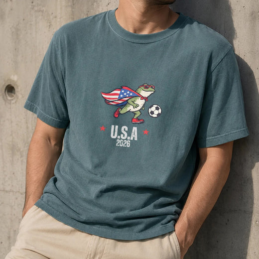 USA Soccer Shirt, Team USA Soccer Frog Cup 2026 Patriotic Tee