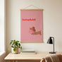 Dachshund Poster - Cute Sausage Dog Wall Art Print, Funny Gift for Dog Lovers