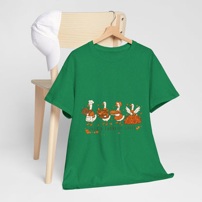 Just a Thankful Goose Shirt, Silly Goose Thanksgiving Tee, Comfort Colors Fall Sweatshirt, Thankful Gift Top  Back view