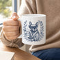 French Bulldog Toile Mug - Too Fancy to Fetch Dog Lover Coffee Cup