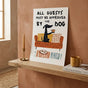 Funny Dog Wall Art Dachshund Poster for Pet Lovers