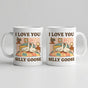 Silly Goose Mug, white ceramic partner humor cup