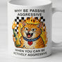 Funny Cat Mug - Sarcastic Office Humor Coffee Cup, 11oz