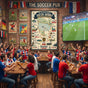 Vintage 2026 North America Soccer Tournament Schedule Poster - 16 Host Cities Map Wall Art Print