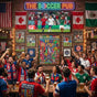 "Three Nations One Heartbeat" 2026 Soccer Tournament Commemorative Poster - Vibrant Pop-Art Gallery Print