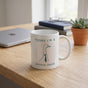 Living the Dream Funny Office Mug - Sad Frog Sarcastic Coworker Gift